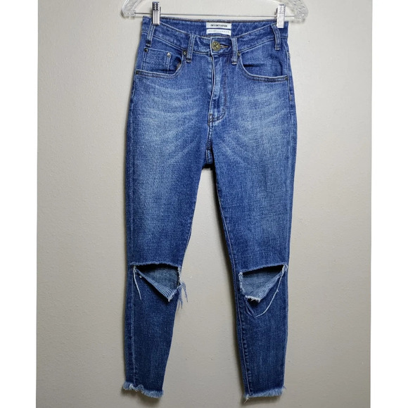 One Teaspoon FreeBirds II High Waist Skinny Jeans Size 25 - Picture 2 of 6